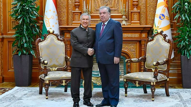 Рустам Минниханов принял участие в деловом форуме и круглом столе «Татарстан - Таджикистан», посвященным взаимодействию бизнес-кругов Татарстана и Таджикистана